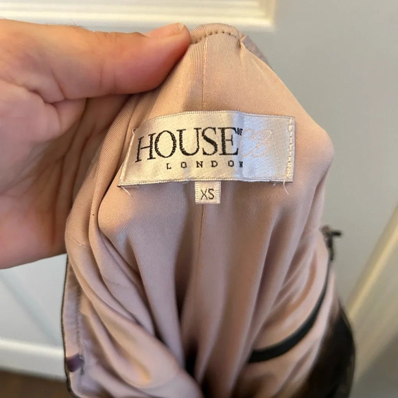 house of cb ruched skirt black - Picture 3 of 4